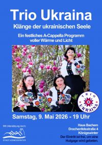 Trio Ukraina. Klänge der ukrainischen Seele im Haus Bachem
